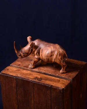 Rhino Wood Carving