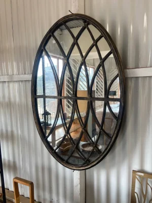 Oval Medieval Wall Mirror – Vintage-Inspired Accent by Konobora Crafts